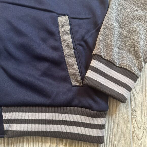 Colosseum Xavier Musketeers Logo Full Snap Hooded Jacket Men’s L Blue Gray New - Picture 6 of 14